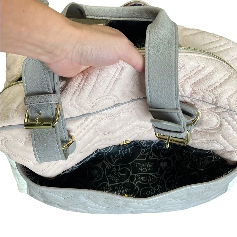 Betsey Johnson Diaper Bag with Changing Pad